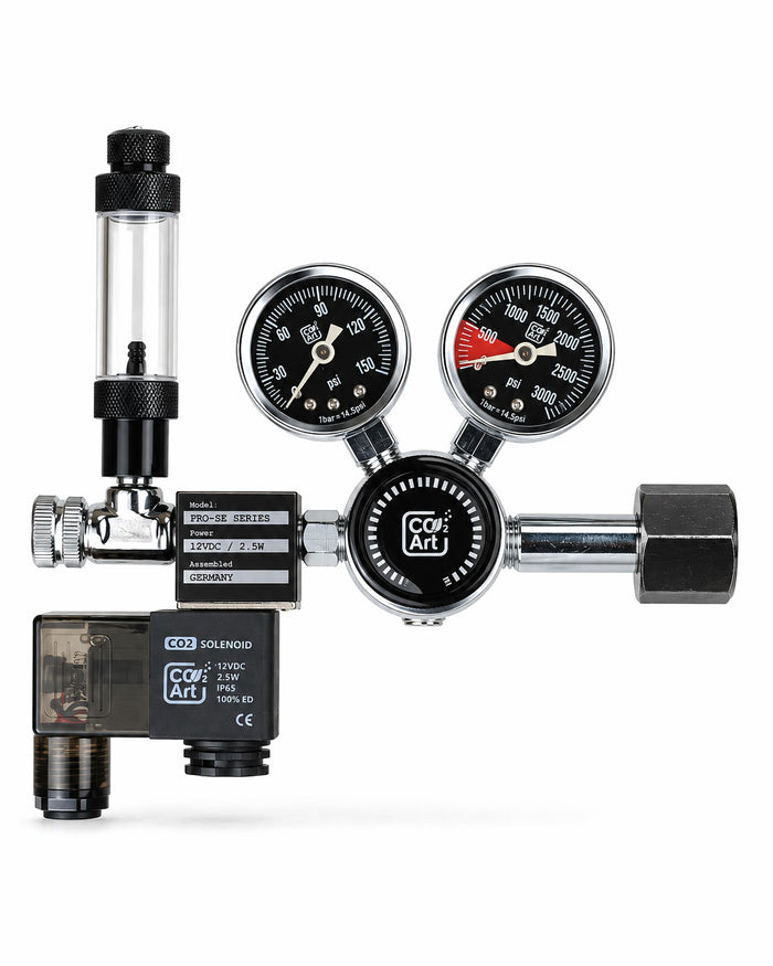 PRO-SE Series - dvojstupňový CO2 regulátor pre akváriá s integrovaným solenoidom